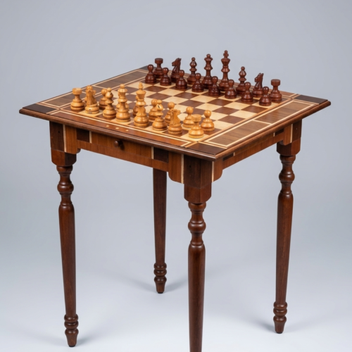 Mesa ajedrez de madera
